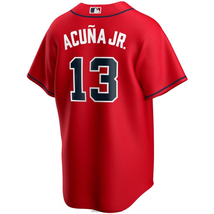 Youth Atlanta Braves Ronald Acuna Jr. Nike Red Alternate Replica Player Jersey MLB Jerseys 6P0T161