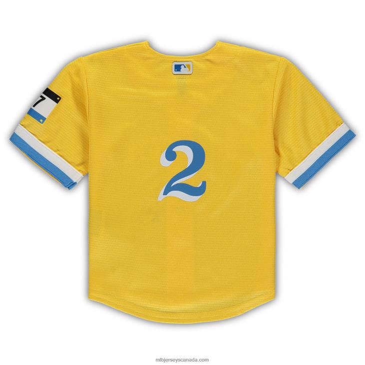 Infant Boston Red Sox Xander Bogaerts Nike Gold City Connect Script Replica Jersey MLB Jerseys 6P0T1276