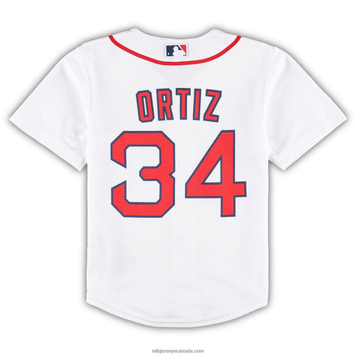 Preschool Boston Red Sox David Ortiz White 2022 Hall of Fame Team Replica Player Jersey MLB Jerseys 6P0T1130