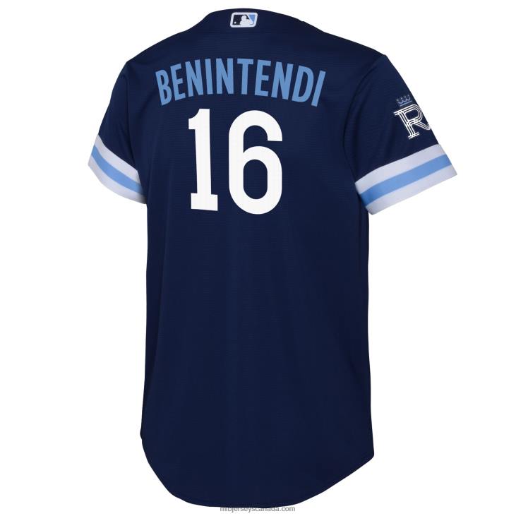 Toddler Kansas City Royals Andrew Benintendi Nike Navy 2022 City Connect Replica Player Jersey MLB Jerseys 6P0T1437