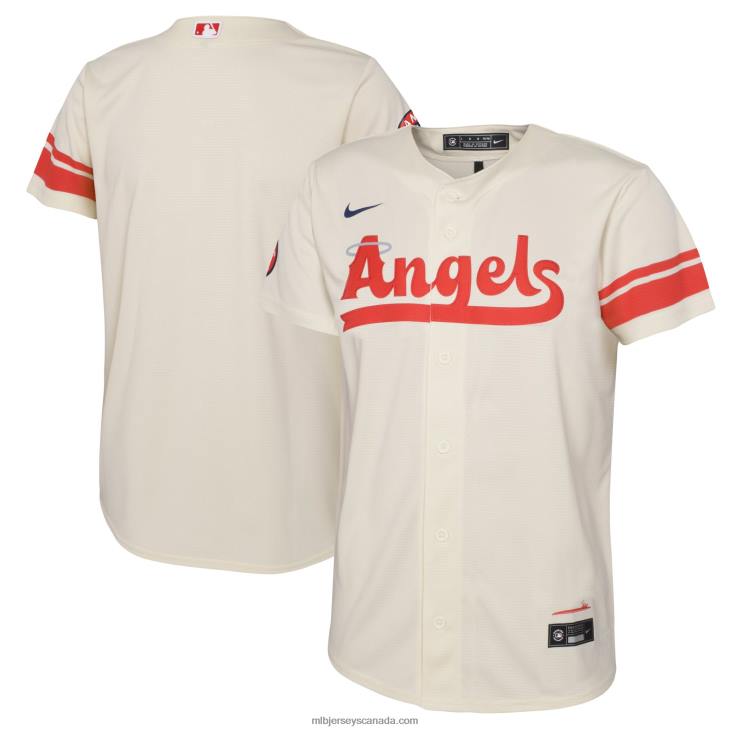 Infant Los Angeles Angels Nike Cream 2022 City Connect Replica Jersey MLB Jerseys 6P0T1483