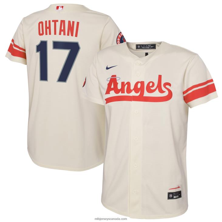 Youth Los Angeles Angels Shohei Ohtani Nike Cream 2022 City Connect Replica Player Jersey MLB Jerseys 6P0T388 Youth Los Angeles Angels Shohei Ohtani Nike Cream 2022 City Connect Replica Player Jersey MLB Jerseys 6P0T388