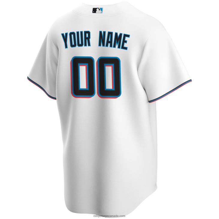 Youth Miami Marlins Nike White Home Replica Custom Jersey MLB Jerseys 6P0T887