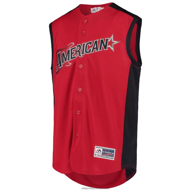 Youth American League Majestic Red/Navy 2019 All-Star Game Workout Team Jersey MLB Jerseys 6P0T1536