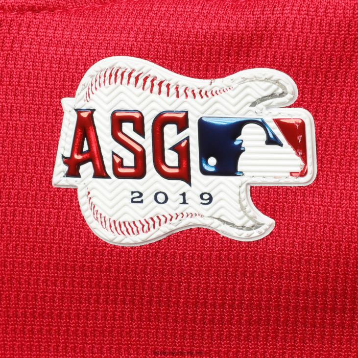 Youth American League Majestic Red/Navy 2019 All-Star Game Workout Team Jersey MLB Jerseys 6P0T1536