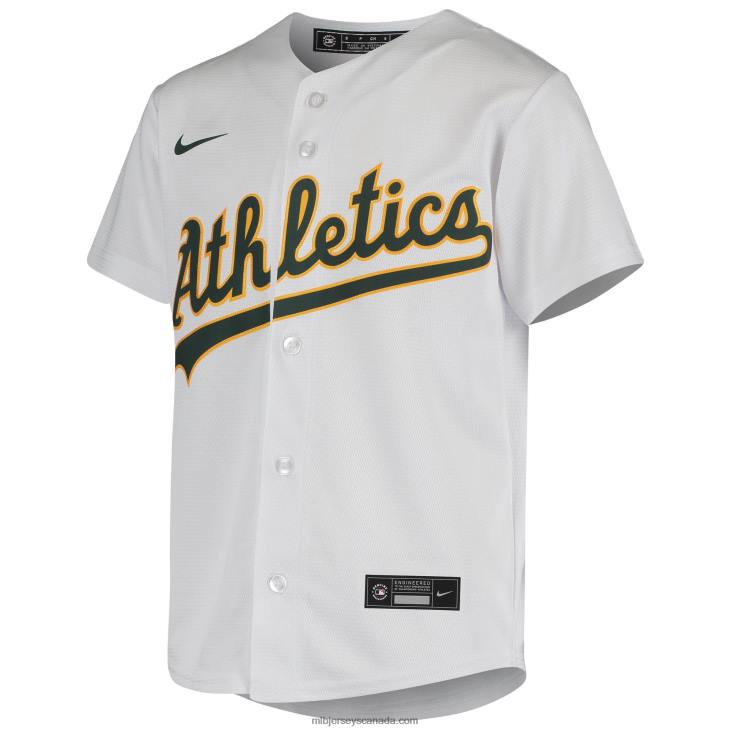 Youth Oakland Athletics Khris Davis Nike White Home Jersey MLB Jerseys 6P0T1480