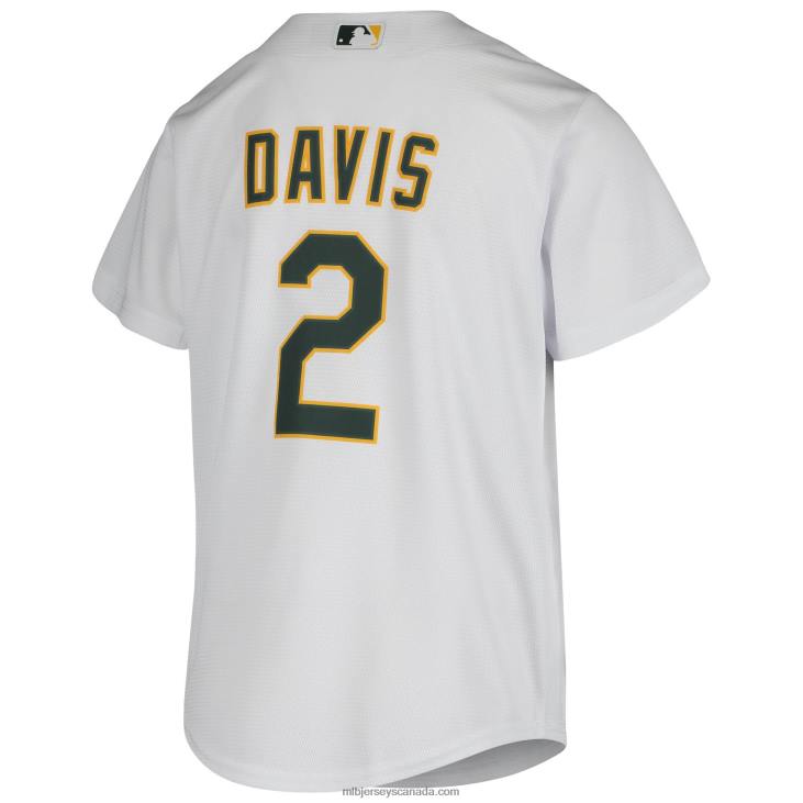 Youth Oakland Athletics Khris Davis Nike White Home Jersey MLB Jerseys 6P0T1480