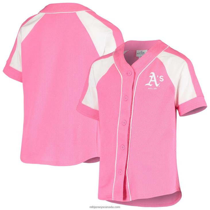 Youth Oakland Athletics Pink Team Spirit Fashion Jersey MLB Jerseys 6P0T1443