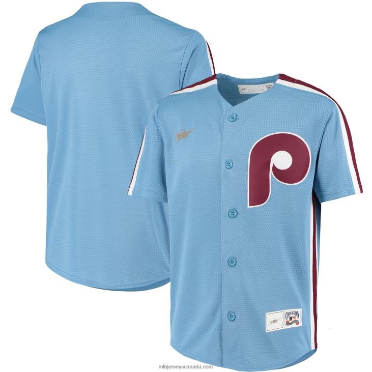 Youth Philadelphia Phillies Nike Light Blue Road Cooperstown Collection Team Jersey MLB Jerseys 6P0T1573 Youth Philadelphia Phillies Nike Light Blue Road Cooperstown Collection Team Jersey MLB Jerseys 6P0T1573