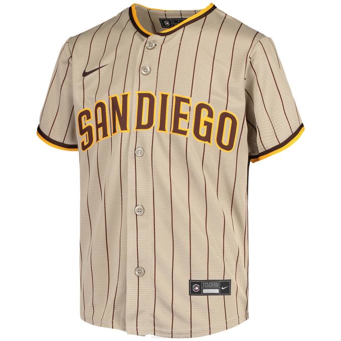 MLB Jerseys Youth San Diego Padres Fernando Tatis Jr. Nike Sand/Brown Alternate Replica Player Jersey 6P0T9