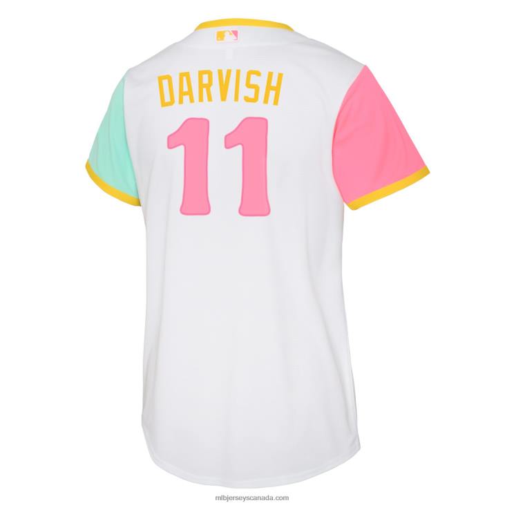 Youth San Diego Padres Yu Darvish Nike White 2022 City Connect Replica Player Jersey MLB Jerseys 6P0T681