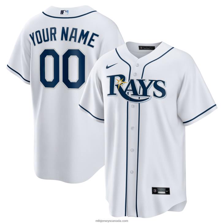 Youth Tampa Bay Rays Nike White Home Replica Custom Jersey MLB Jerseys 6P0T1019