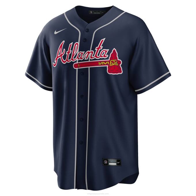 MLB Jerseys Men Atlanta Braves Ronald Acuna Jr. Nike Navy Alternate Replica Player Name Jersey 6P0T17