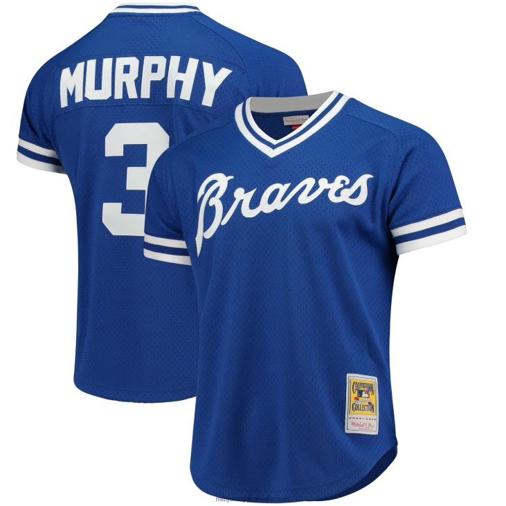 Men Atlanta Braves Dale Murphy Mitchell & Ness Royal Cooperstown Mesh Batting Practice Jersey MLB Jerseys 6P0T919 Men Atlanta Braves Dale Murphy Mitchell & Ness Royal Cooperstown Mesh Batting Practice Jersey MLB Jerseys 6P0T919