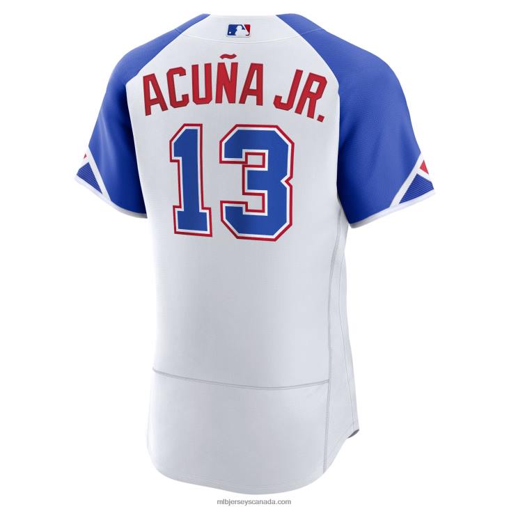 Men Atlanta Braves Ronald Acuna Jr. Nike White 2023 City Connect Authentic Player Jersey MLB Jerseys 6P0T968