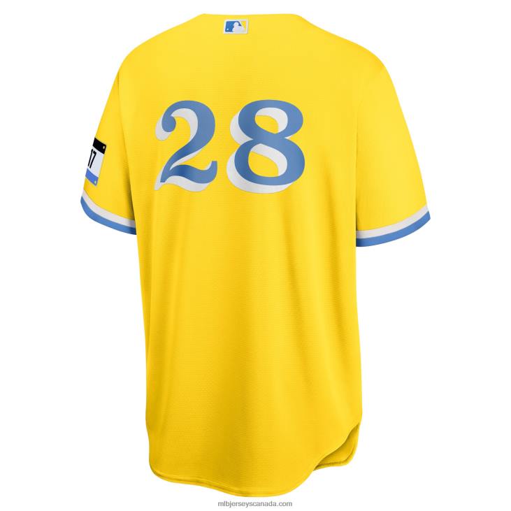 Men Boston Red Sox J.D. Martinez Nike Gold City Connect Replica Player Jersey MLB Jerseys 6P0T1340