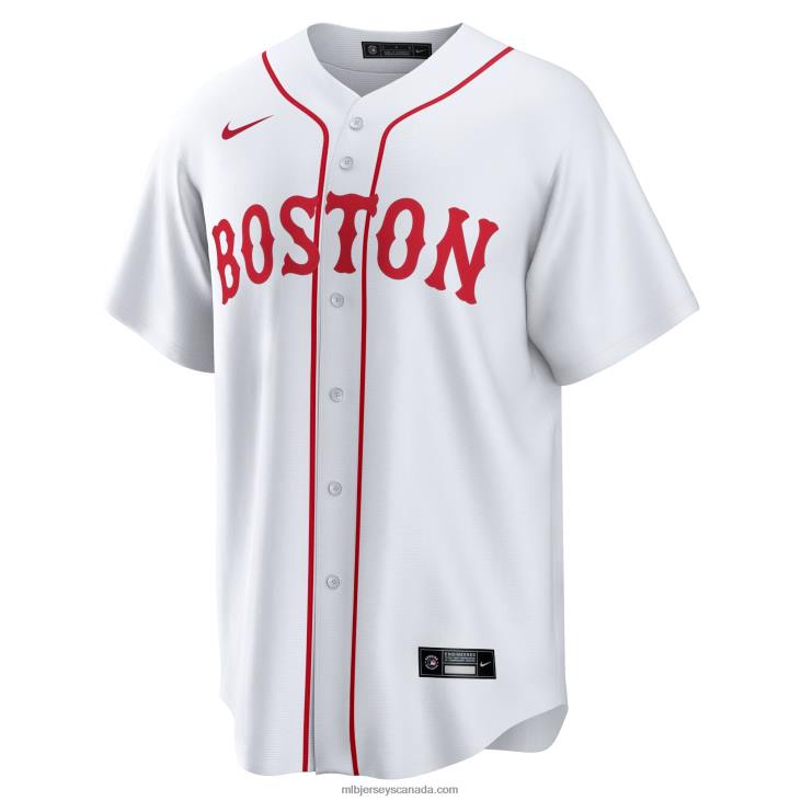 Men Boston Red Sox Nike White Alternate Replica Team Jersey MLB Jerseys 6P0T697