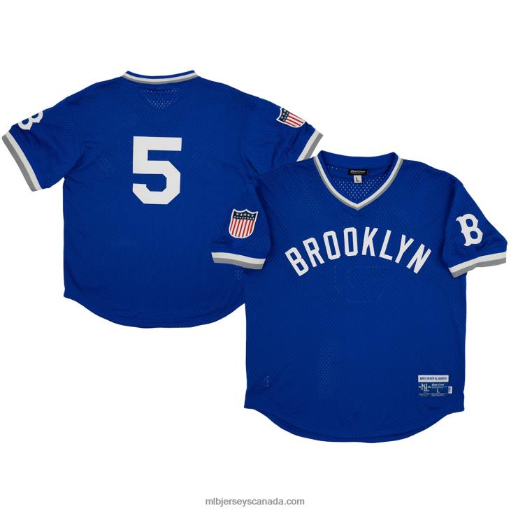 Men Brooklyn Royal Giants #5 Rings & Crwns Royal Mesh Replica V-Neck Jersey MLB Jerseys 6P0T1283 Men Brooklyn Royal Giants #5 Rings & Crwns Royal Mesh Replica V-Neck Jersey MLB Jerseys 6P0T1283