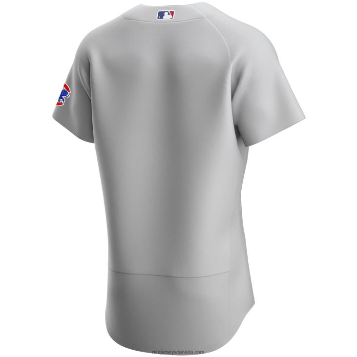 Men Chicago Cubs Nike Gray Road Authentic Team Jersey MLB Jerseys 6P0T1122