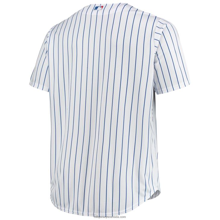 Men Chicago Cubs White/Royal Big & Tall Home Replica Team Jersey MLB Jerseys 6P0T895