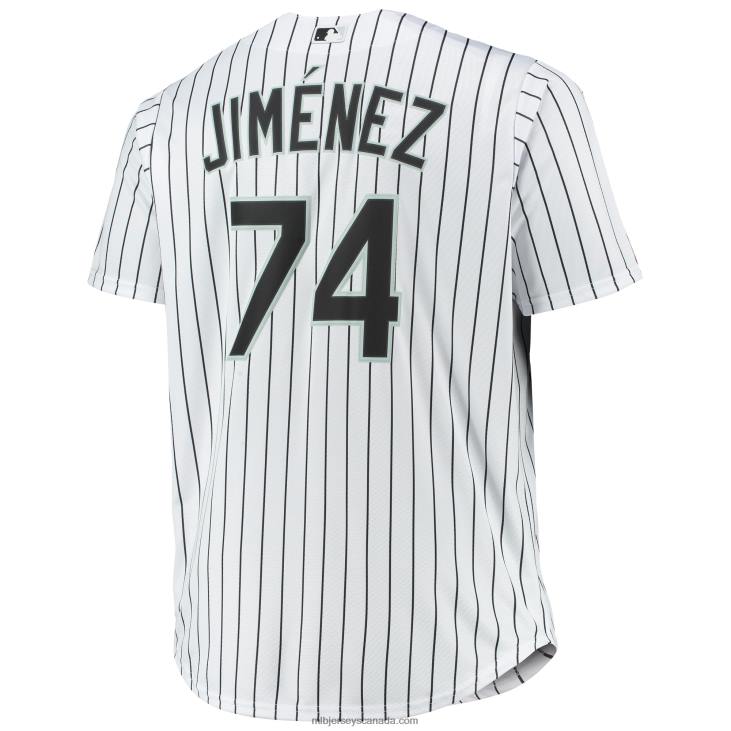 Men Chicago White Sox Eloy Jimenez White Big & Tall Replica Player Jersey MLB Jerseys 6P0T1078