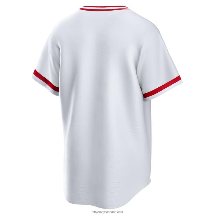 Men Cincinnati Reds Nike White Home Cooperstown Collection Team Jersey MLB Jerseys 6P0T552
