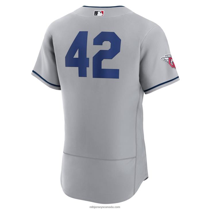 Men Cleveland Guardians Nike Gray 2023 Jackie Robinson Day Authentic Jersey MLB Jerseys 6P0T1438