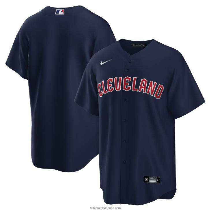 Men Cleveland Guardians Nike Navy Alternate Replica Jersey MLB Jerseys 6P0T1247
