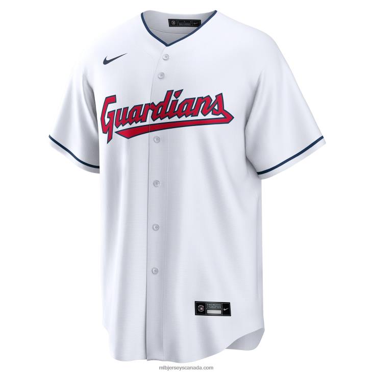 Men Cleveland Guardians Nike White Replica Custom Jersey MLB Jerseys 6P0T254