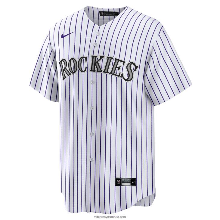 Men Colorado Rockies Elias Diaz Nike White Home Replica Player Jersey MLB Jerseys 6P0T1616