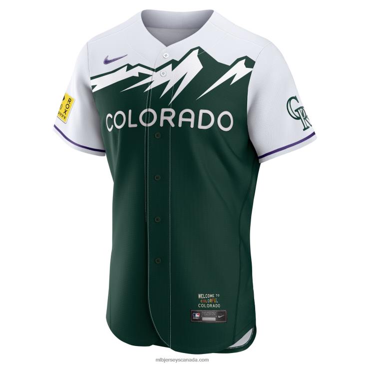 Men Colorado Rockies Nike Green 2022 City Connect Authentic Team Jersey MLB Jerseys 6P0T1622