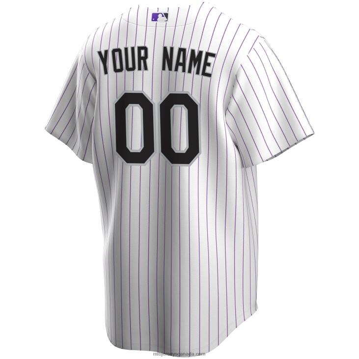 Men Colorado Rockies Nike White Home Replica Custom Jersey MLB Jerseys 6P0T539