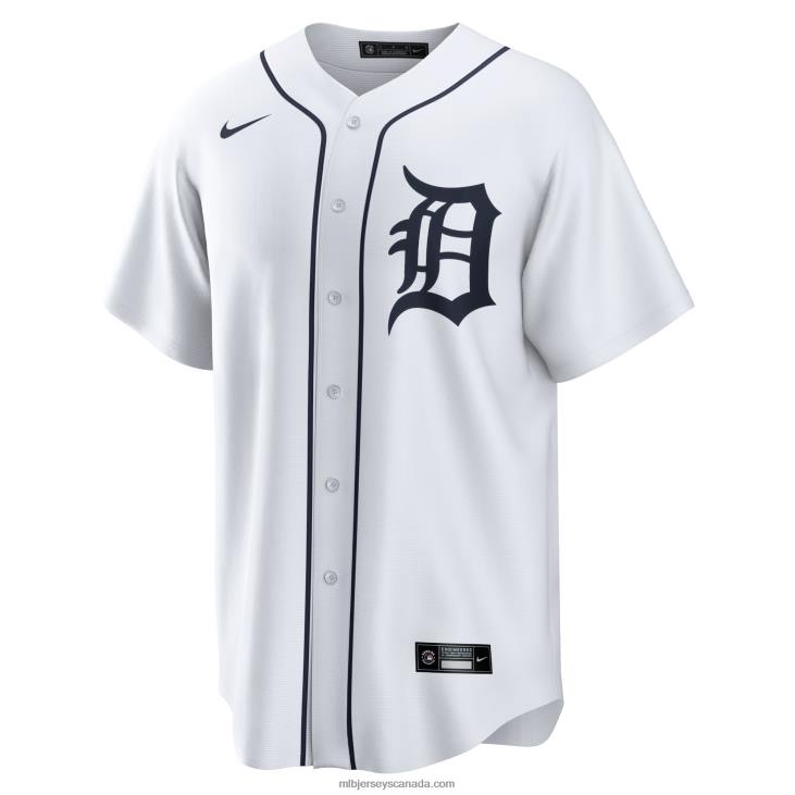 Men Detroit Tigers Nike White Home Blank Replica Jersey MLB Jerseys 6P0T309
