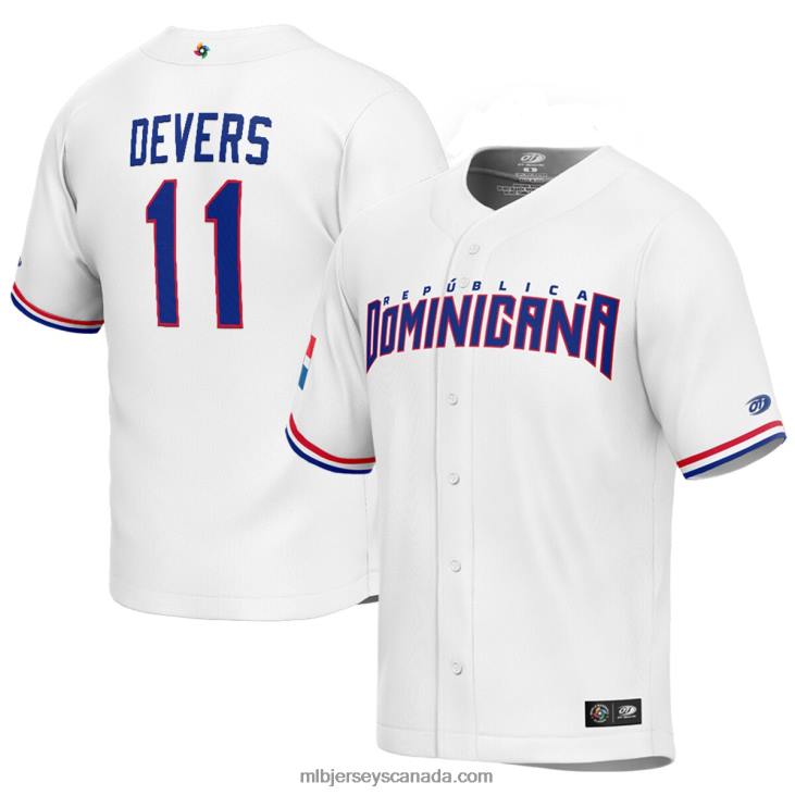 Men Dominican Republic Baseball Rafael Devers White 2023 World Baseball Classic Replica Player Jersey MLB Jerseys 6P0T1015 Men Dominican Republic Baseball Rafael Devers White 2023 World Baseball Classic Replica Player Jersey MLB Jerseys 6P0T1015
