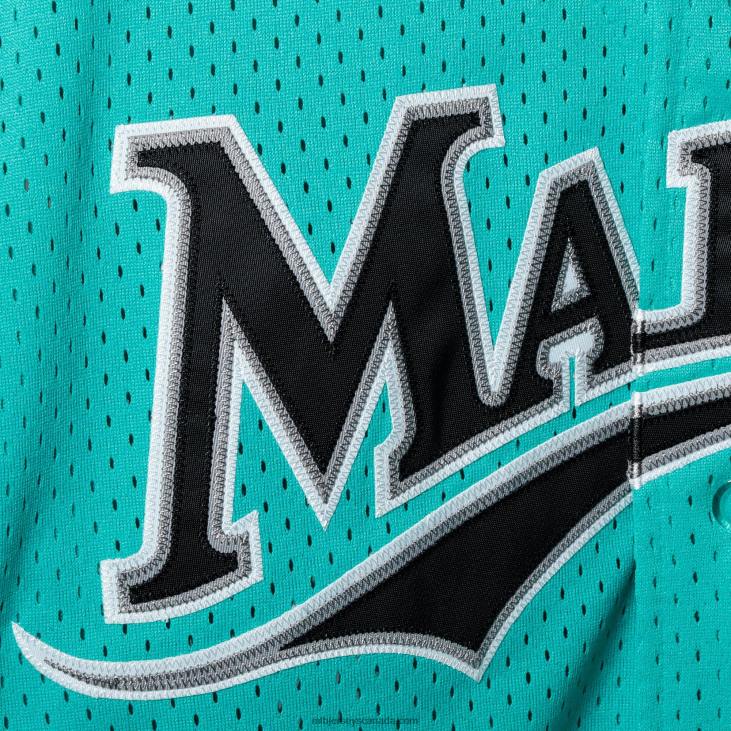 Men Florida Marlins Andre Dawson Mitchell & Ness Teal Fashion Cooperstown Collection Mesh Batting Practice Jersey MLB Jerseys 6P0T647