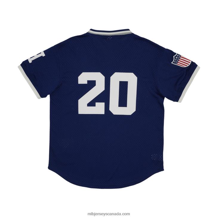 Men Homestead Grays #20 Rings & Crwns Navy Mesh Replica V-Neck Jersey MLB Jerseys 6P0T1259