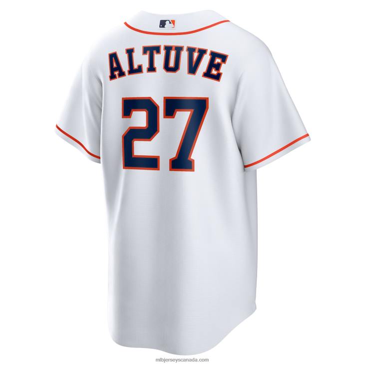 Men Houston Astros Jose Altuve Nike White Home Replica Player Name Jersey MLB Jerseys 6P0T294
