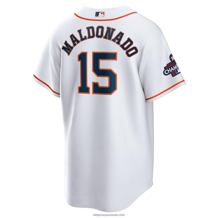 Men Houston Astros Martin Maldonado Nike White Home 2022 World Series Champions Replica Player Jersey MLB Jerseys 6P0T1599