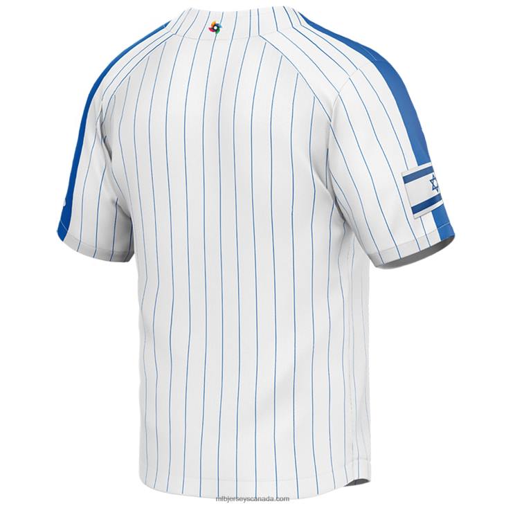 Men Israel Baseball White 2023 World Baseball Classic Replica Jersey MLB Jerseys 6P0T977