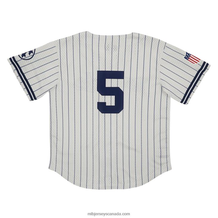 Men Kansas City Monarchs #5 Rings & Crwns Cream Mesh Button-Down Replica Jersey MLB Jerseys 6P0T1281