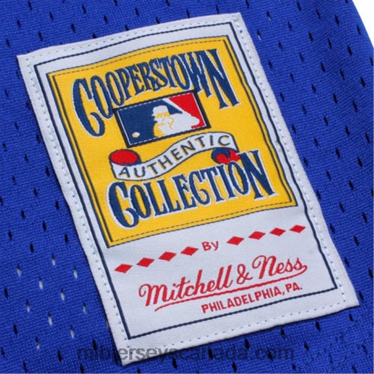 Men Kansas City Royals Bo Jackson Mitchell & Ness Royal 1989 Authentic Cooperstown Collection Batting Mesh Practice Jersey MLB Jerseys 6P0T398