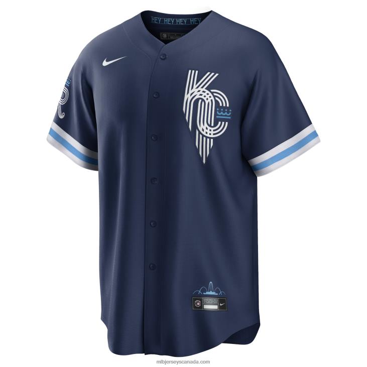 Men Kansas City Royals Nike Navy 2022 City Connect Replica Jersey MLB Jerseys 6P0T974