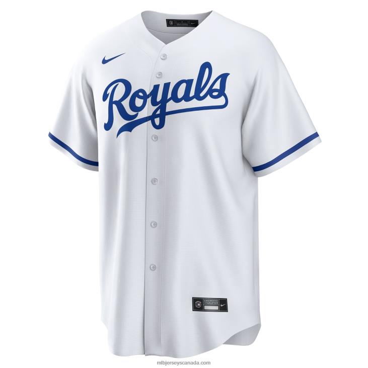 Men Kansas City Royals Nike White Replica Custom Jersey MLB Jerseys 6P0T531