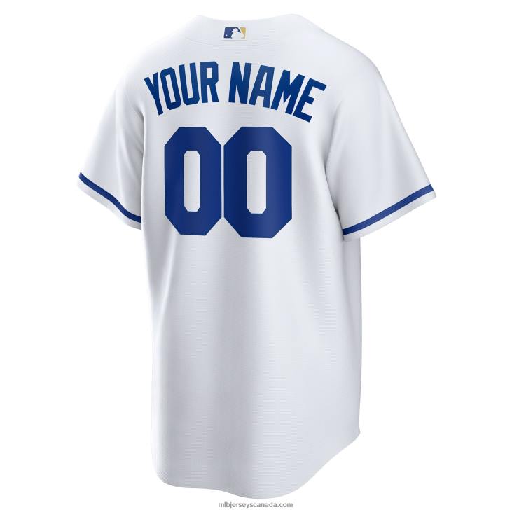 Men Kansas City Royals Nike White Replica Custom Jersey MLB Jerseys 6P0T531