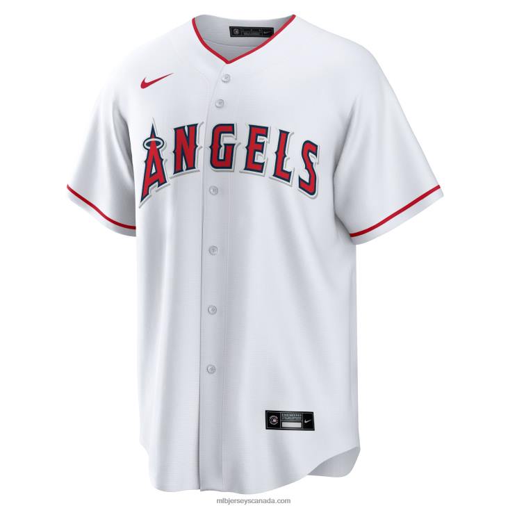 Men Los Angeles Angels Nike White Home Blank Replica Jersey MLB Jerseys 6P0T556
