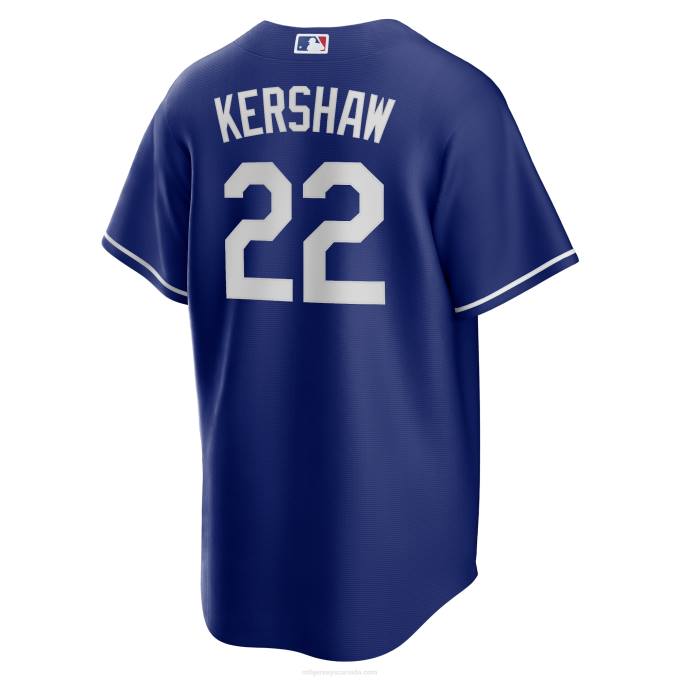 MLB Jerseys Men Los Angeles Dodgers Clayton Kershaw Nike Royal Alternate Replica Player Name Jersey 6P0T46