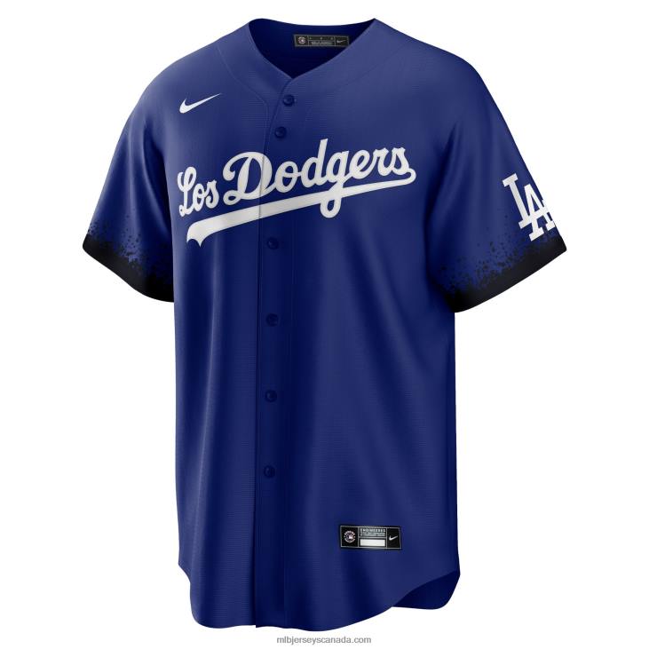 Men Los Angeles Dodgers Clayton Kershaw Nike Royal City Connect Replica Player Jersey MLB Jerseys 6P0T1096