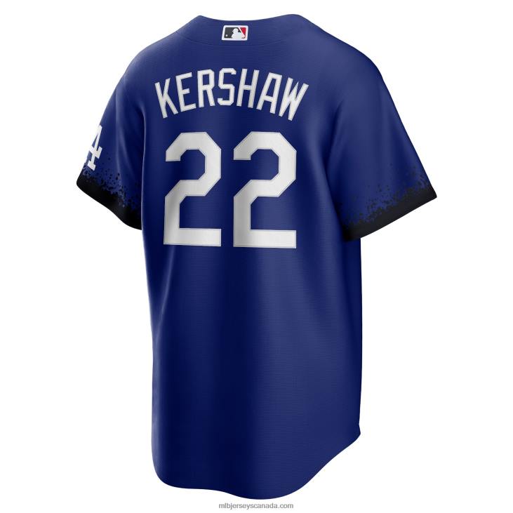 Men Los Angeles Dodgers Clayton Kershaw Nike Royal City Connect Replica Player Jersey MLB Jerseys 6P0T1096