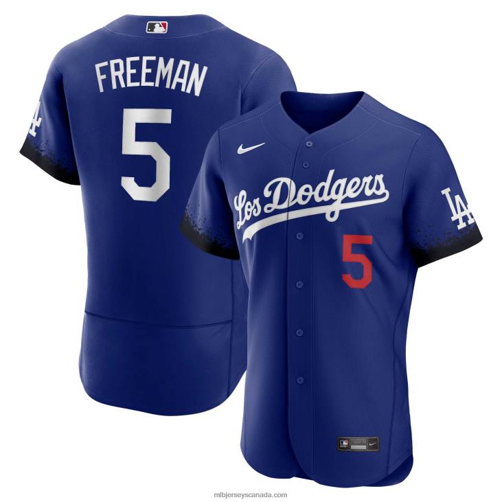 Men Los Angeles Dodgers Freddie Freeman Nike City Connect Authentic Player Jersey MLB Jerseys 6P0T733