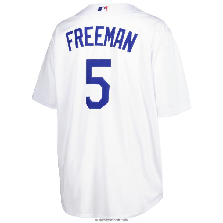 Men Los Angeles Dodgers Freddie Freeman White Big & Tall Replica Player Jersey MLB Jerseys 6P0T541